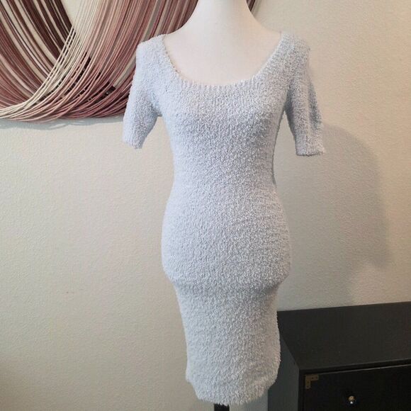 NWT Meshki Maria Popcorn Short Sleeve Mini Dress Sz S - Picture 2 of 4